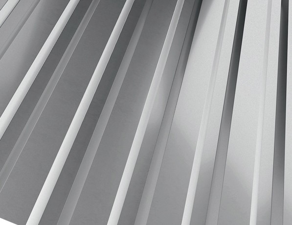 Профнастил стальной стеновой односторонний волна гладкий мышино-серый С10 0,6х10х899х918 мм ГОСТ 24045-94 фото