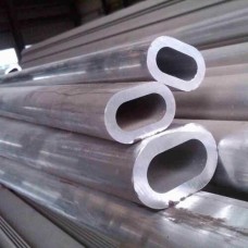 Труба алюминиевая овальная гладкая фото